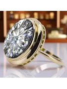 Zircon Aur galben 14K Inel Vintage bijuterii vrc285y